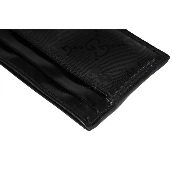 Gucci Mens Interlocking GG Imprime Logo Card Holder Black Leather Wallet - Picture 6 of 8